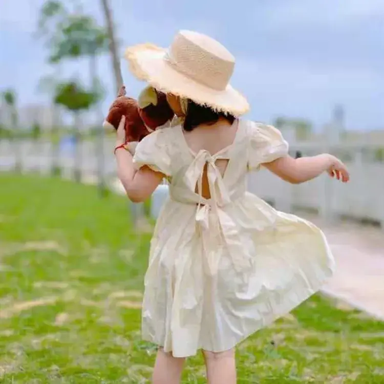 Children Straw Hat Sun Hat Lightweight Raffia Korean Style - Image 6