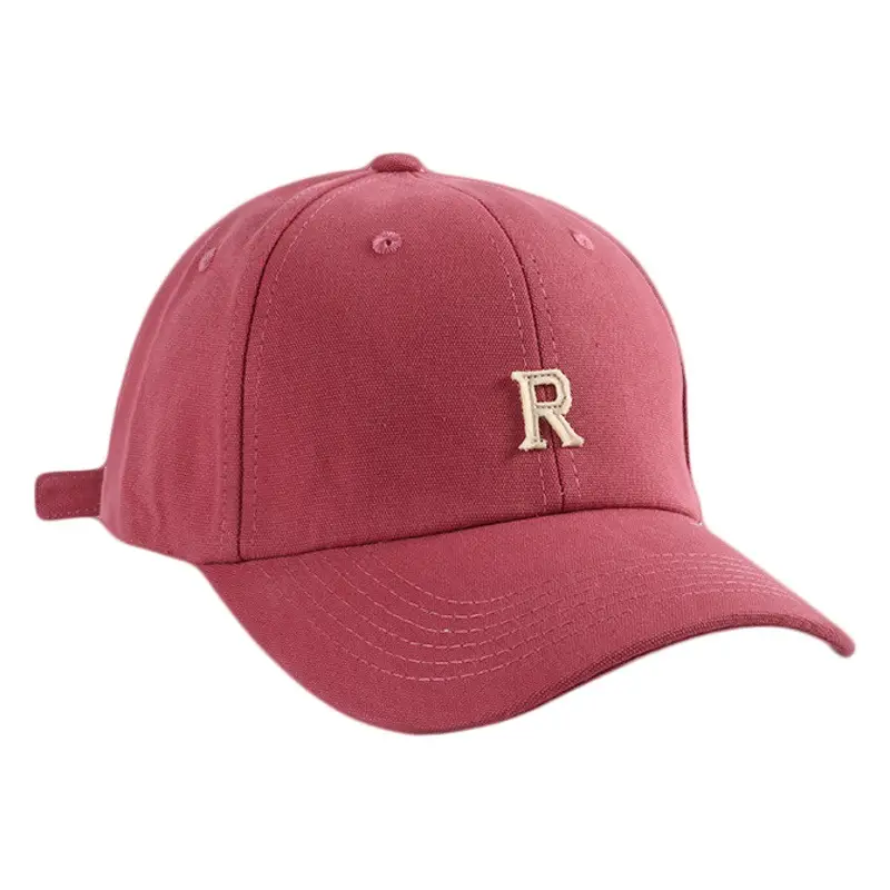 Women Maroon Baseball Cap with Embroidered R Logo