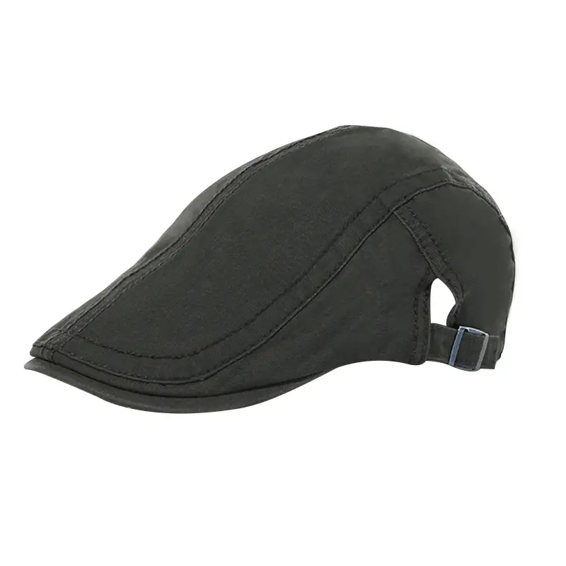 Women Cotton Painter's Cap Solid Brown Baseball Cap - Image 12