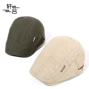 Women Cotton Painter's Cap Solid Brown Baseball Cap — feature 2