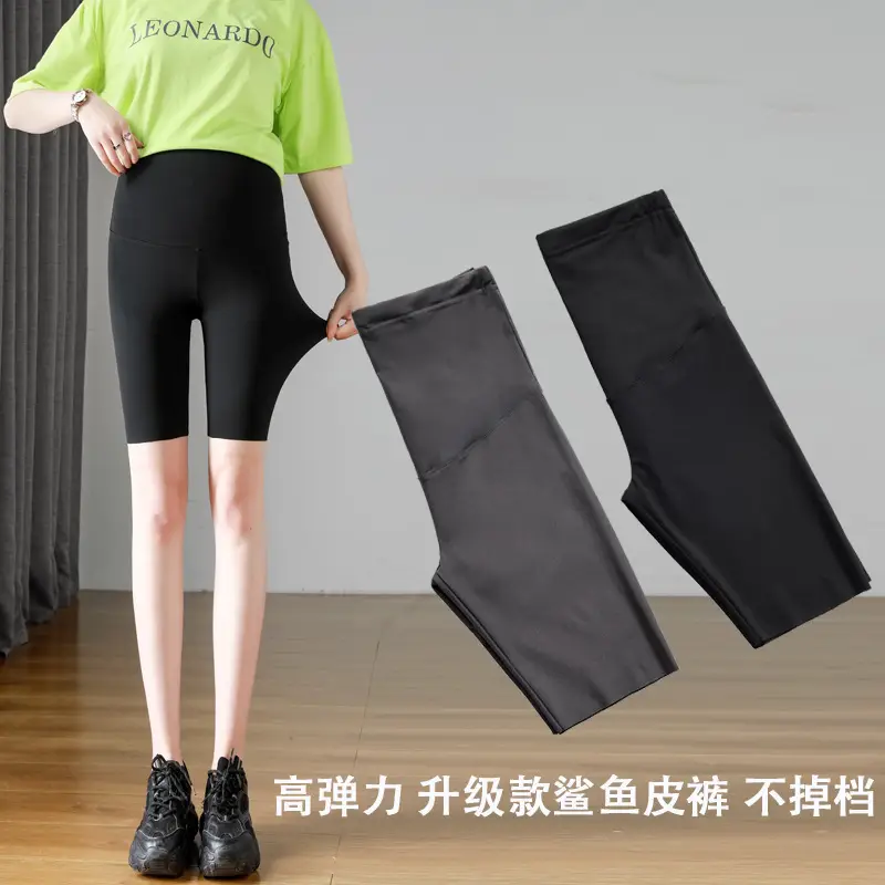 Plus Size Fleece Lined Sharkskin Pants Black - Image 8