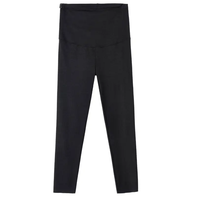 Plus Size Fleece Lined Sharkskin Pants Black - Image 10