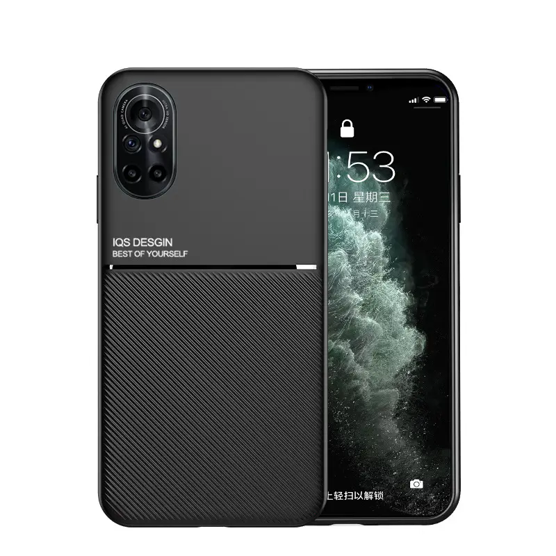 Huawei nova8 Pro Friction Black Leather Case - Image 17