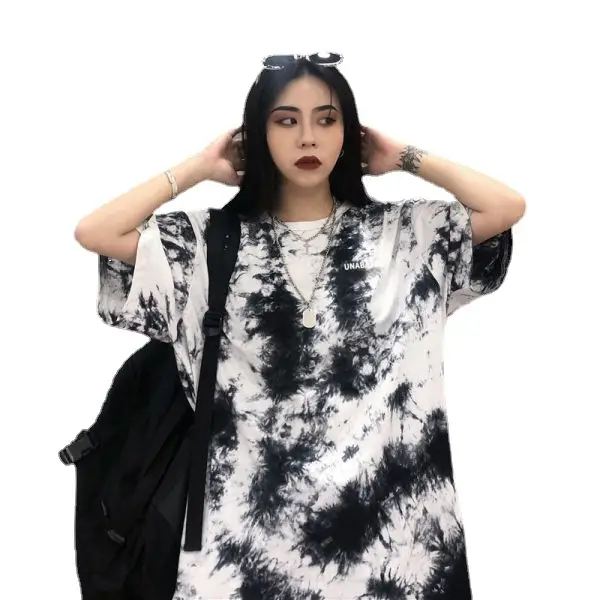 Women Tie-dye Short Sleeve T-Shirt Summer 2021 - Image 11