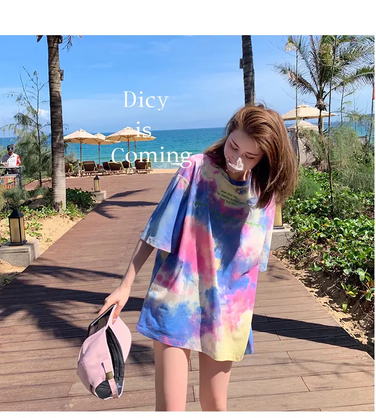 Women Tie-dye Short Sleeve T-Shirt Summer 2021 — feature 11
