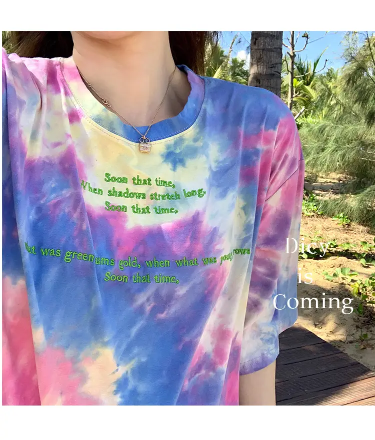 Women Tie-dye Short Sleeve T-Shirt Summer 2021 — feature 14