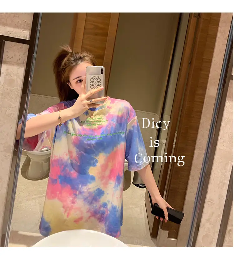 Women Tie-dye Short Sleeve T-Shirt Summer 2021 — feature 15