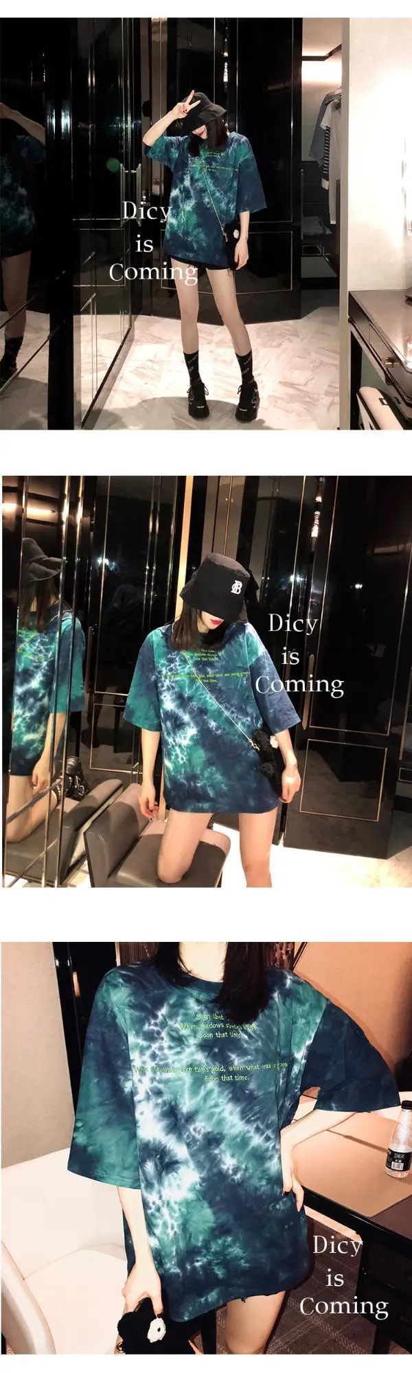 Women Tie-dye Short Sleeve T-Shirt Summer 2021 — feature 19
