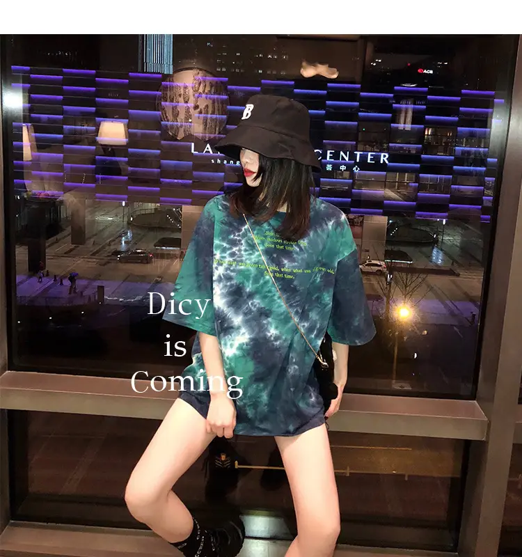 Women Tie-dye Short Sleeve T-Shirt Summer 2021 — feature 21