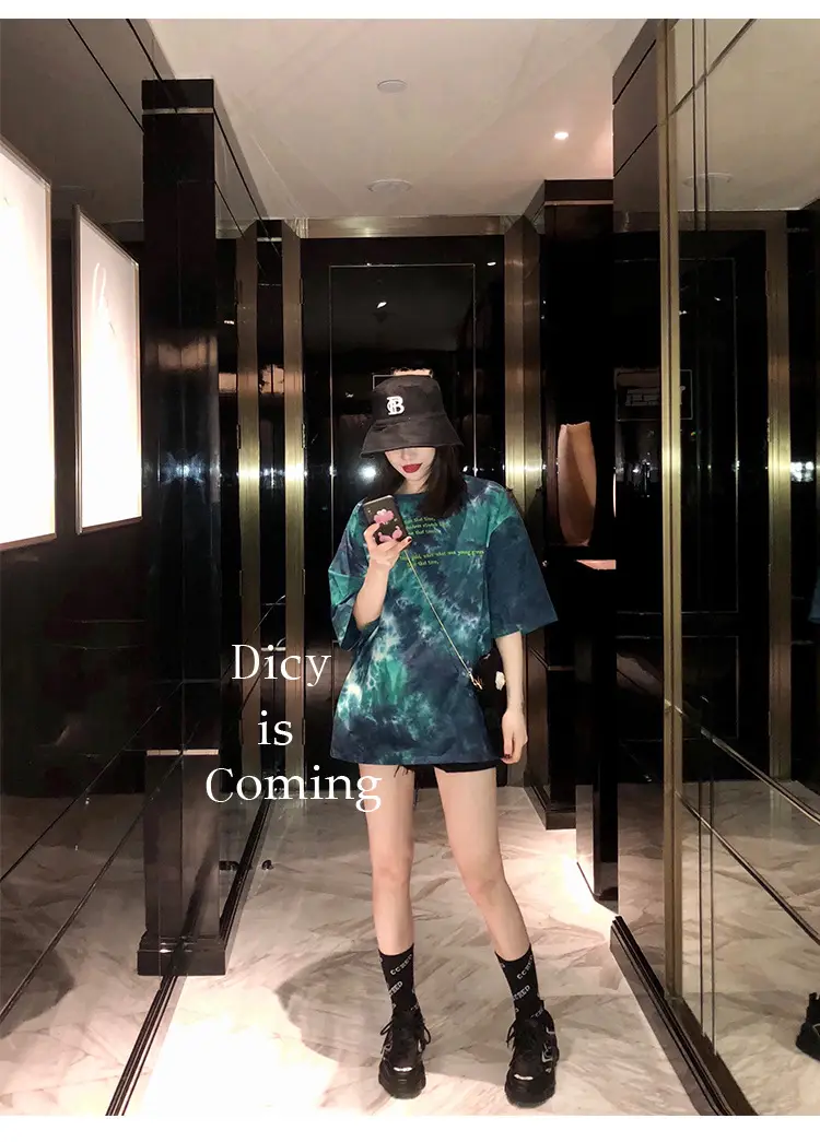 Women Tie-dye Short Sleeve T-Shirt Summer 2021 — feature 23