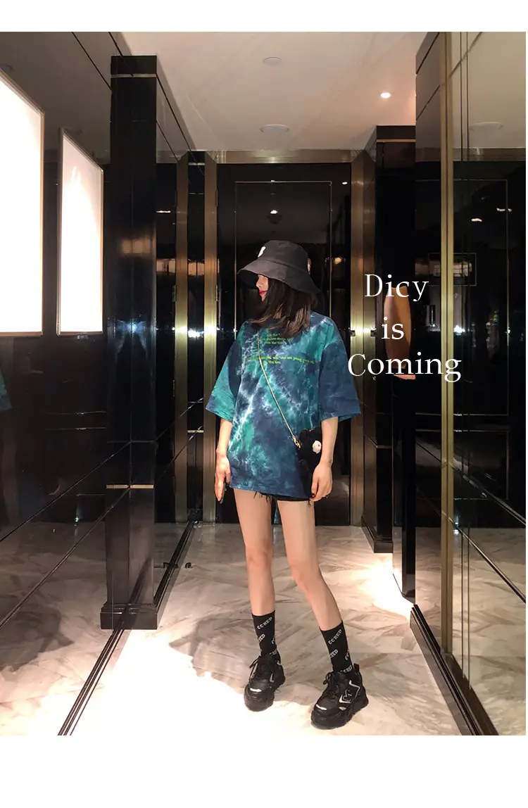 Women Tie-dye Short Sleeve T-Shirt Summer 2021 — feature 24