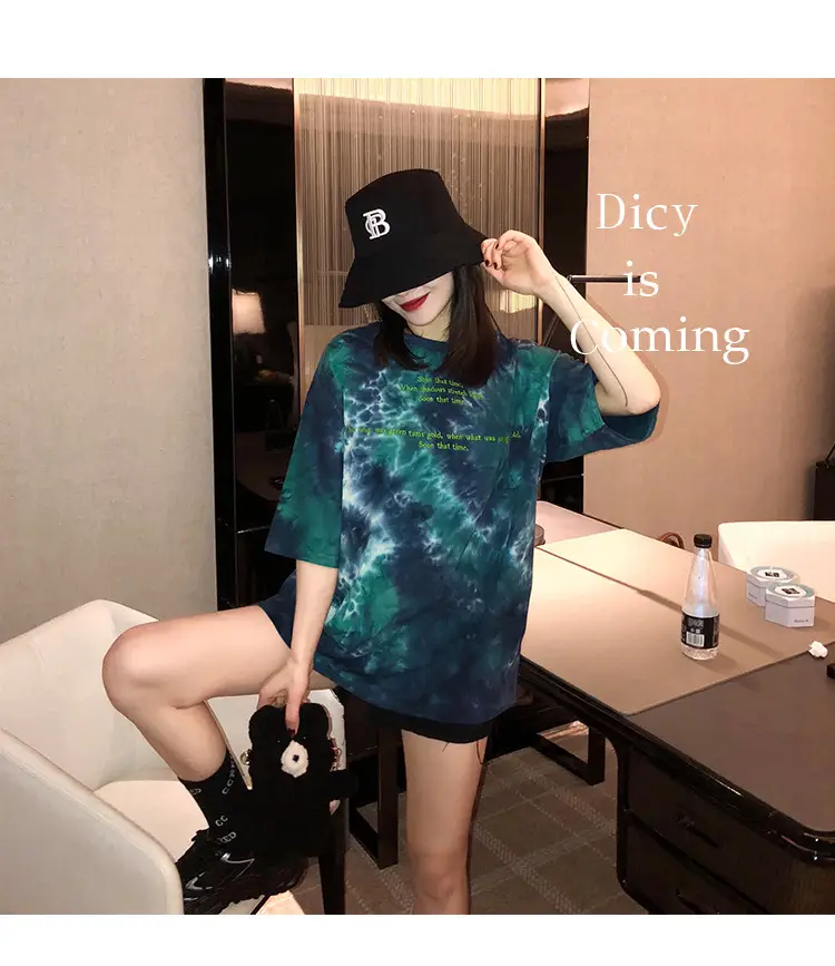 Women Tie-dye Short Sleeve T-Shirt Summer 2021 — feature 25