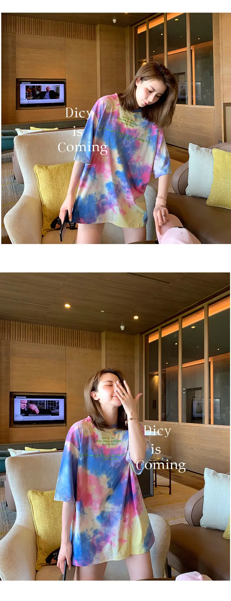Women Tie-dye Short Sleeve T-Shirt Summer 2021 — feature 7