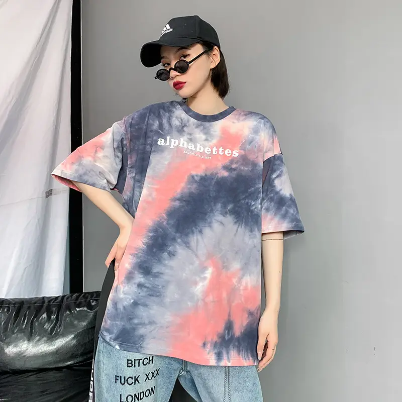 Women Tie-dye Short Sleeve T-Shirt Summer 2021 - Image 4