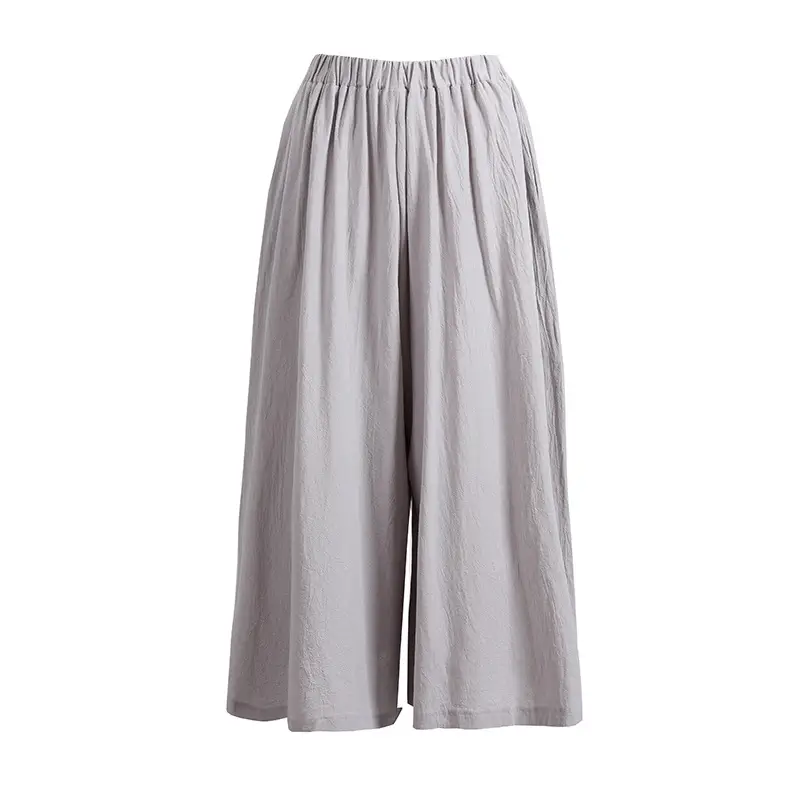Lotte Cotton Wide Leg Pants Navy Blue 2021 - Image 5