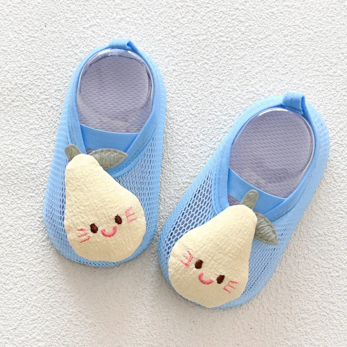 Baby Floor Socks Blue Pink 1-3Yrs Breathable - Image 4