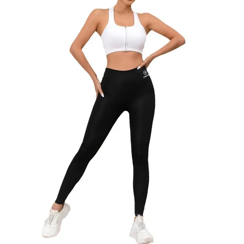 Black TK Stretch High Waist Yoga Leggings Women - Image 19