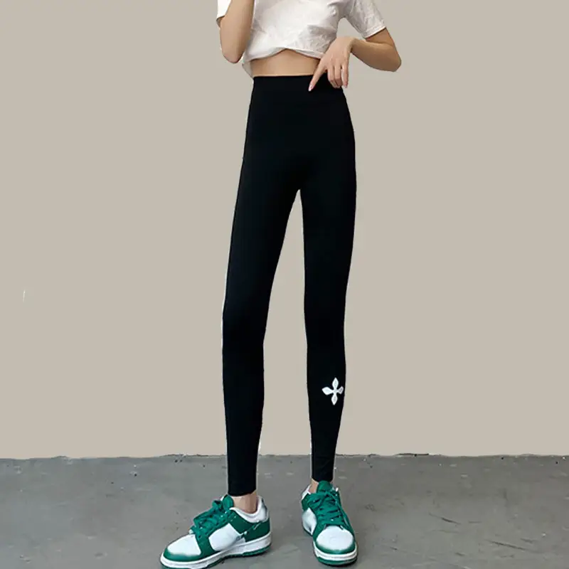 Black TK Stretch High Waist Yoga Leggings Women - Image 12