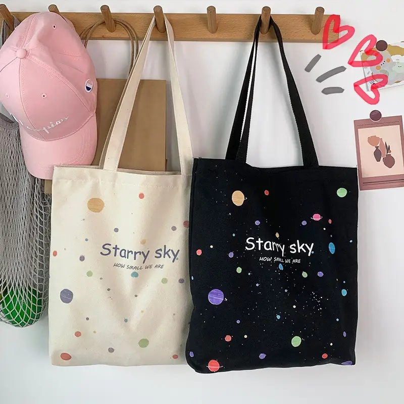 Spring and Summer Canvas Bag Women's Summer Ins Japanese Style Han Feng Large Capacity Student Class Schoolbag Shoulder Hand Carrying Bag — feature 16