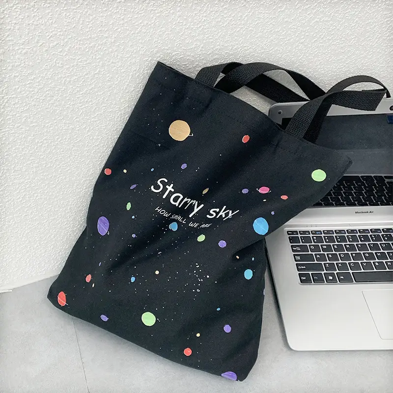 Spring and Summer Canvas Bag Women's Summer Ins Japanese Style Han Feng Large Capacity Student Class Schoolbag Shoulder Hand Carrying Bag — feature 19
