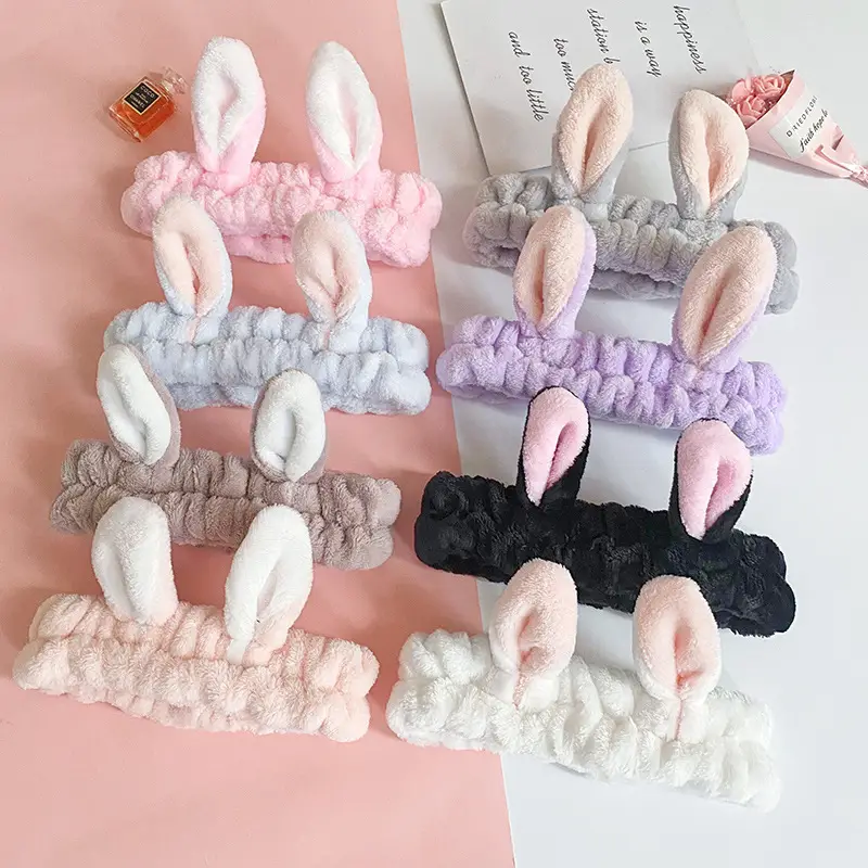 Cute Pink Rabbit Ear Headband for Girls - Image 10