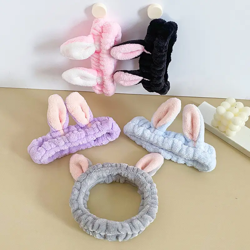Cute Pink Rabbit Ear Headband for Girls - Image 11
