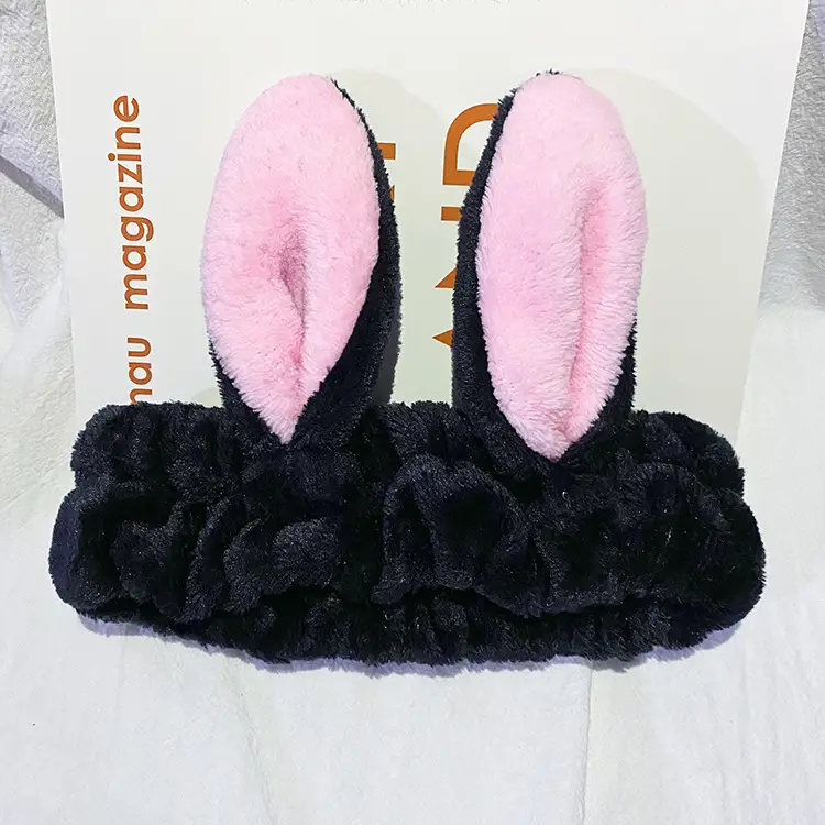 Cute Pink Rabbit Ear Headband for Girls