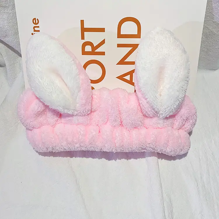 Cute Pink Rabbit Ear Headband for Girls - Image 3