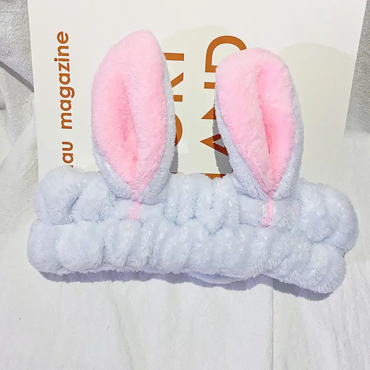 Cute Pink Rabbit Ear Headband for Girls
