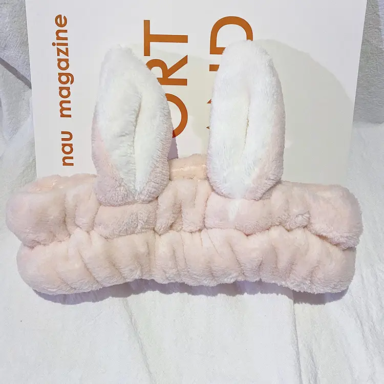 Cute Pink Rabbit Ear Headband for Girls - Image 5