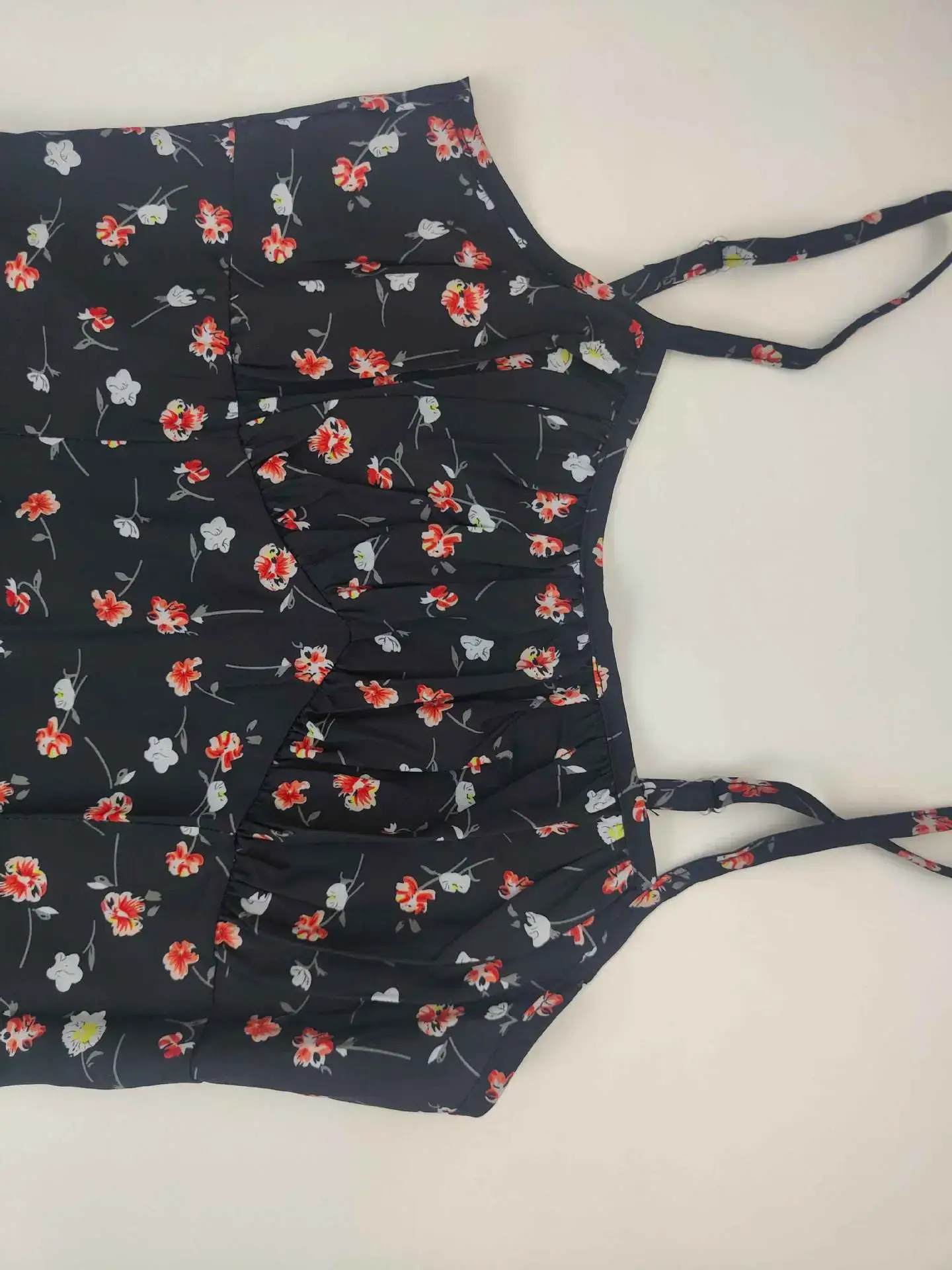 2026 Printed Tie-Up Slit Strap Dress Brown — feature 51
