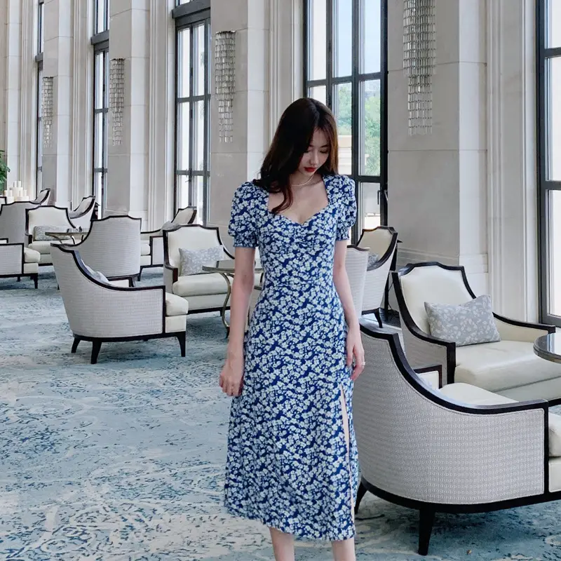 Chiffon Floral Dress Petite Women Summer 2021 — feature 11