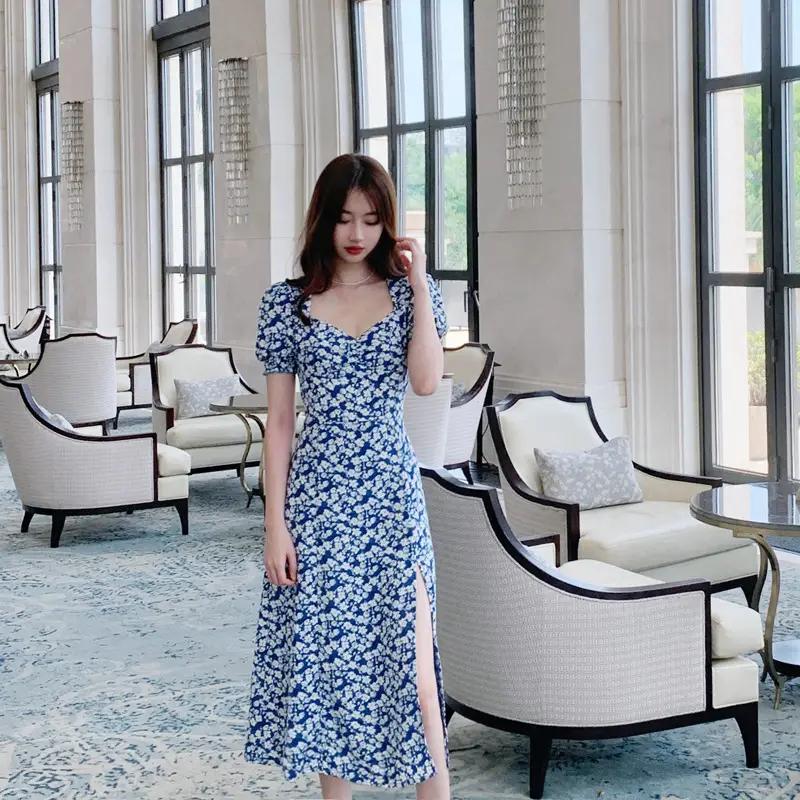 Chiffon Floral Dress Petite Women Summer 2021 — feature 12