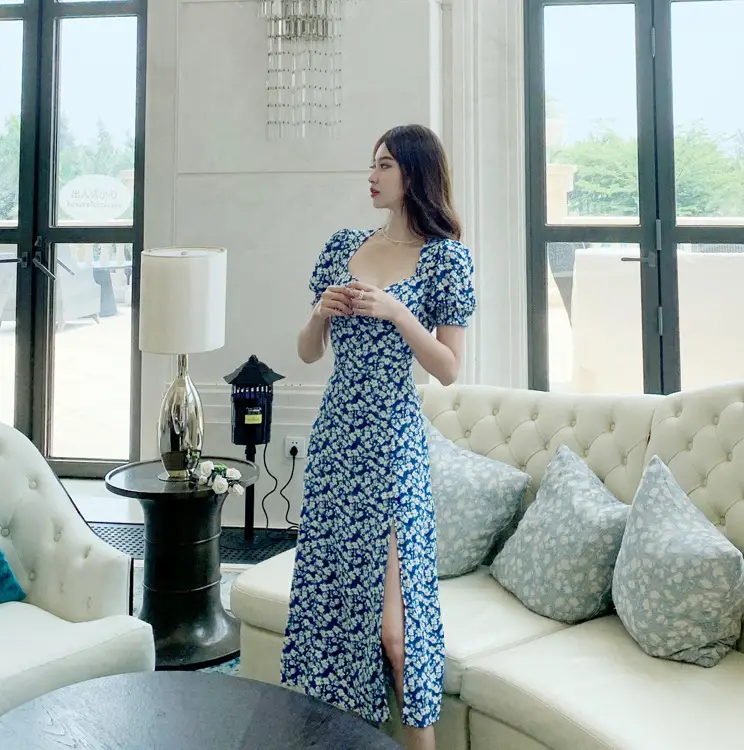 Chiffon Floral Dress Petite Women Summer 2021 — feature 13