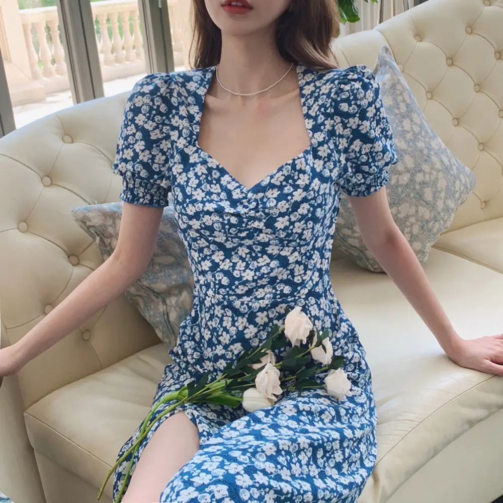 Chiffon Floral Dress Petite Women Summer 2021 — feature 4
