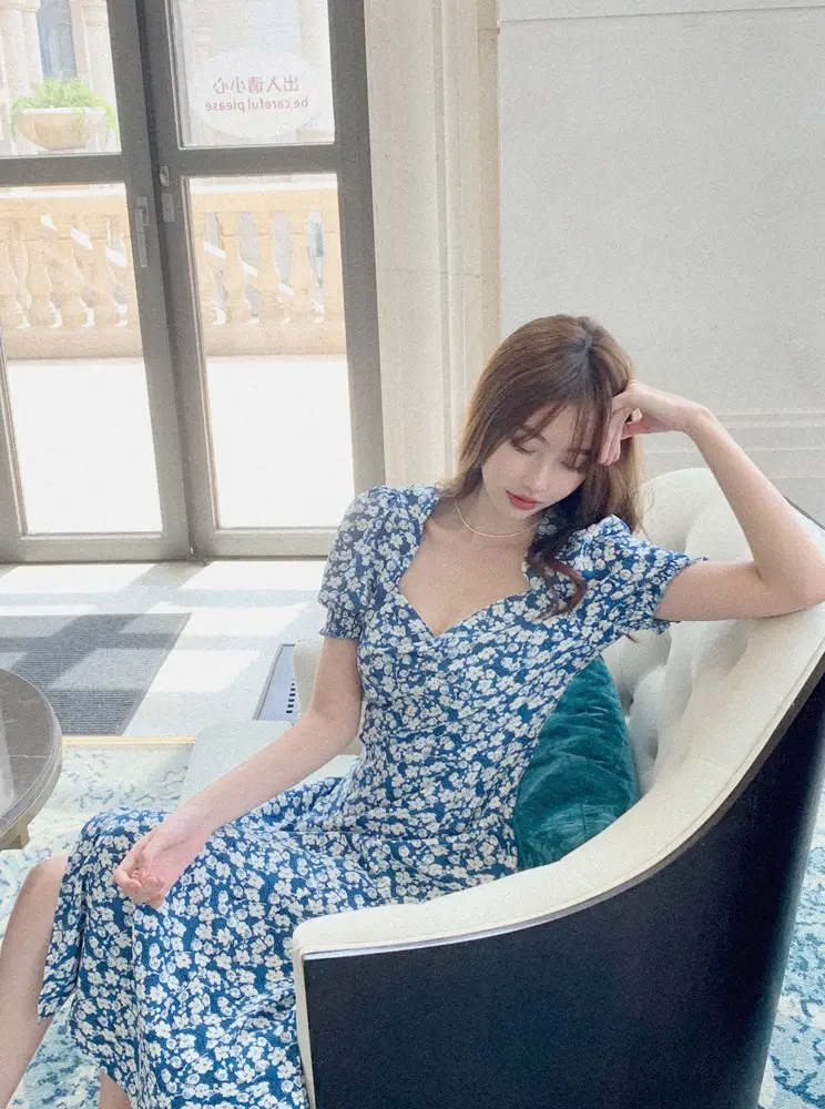 Chiffon Floral Dress Petite Women Summer 2021 — feature 9