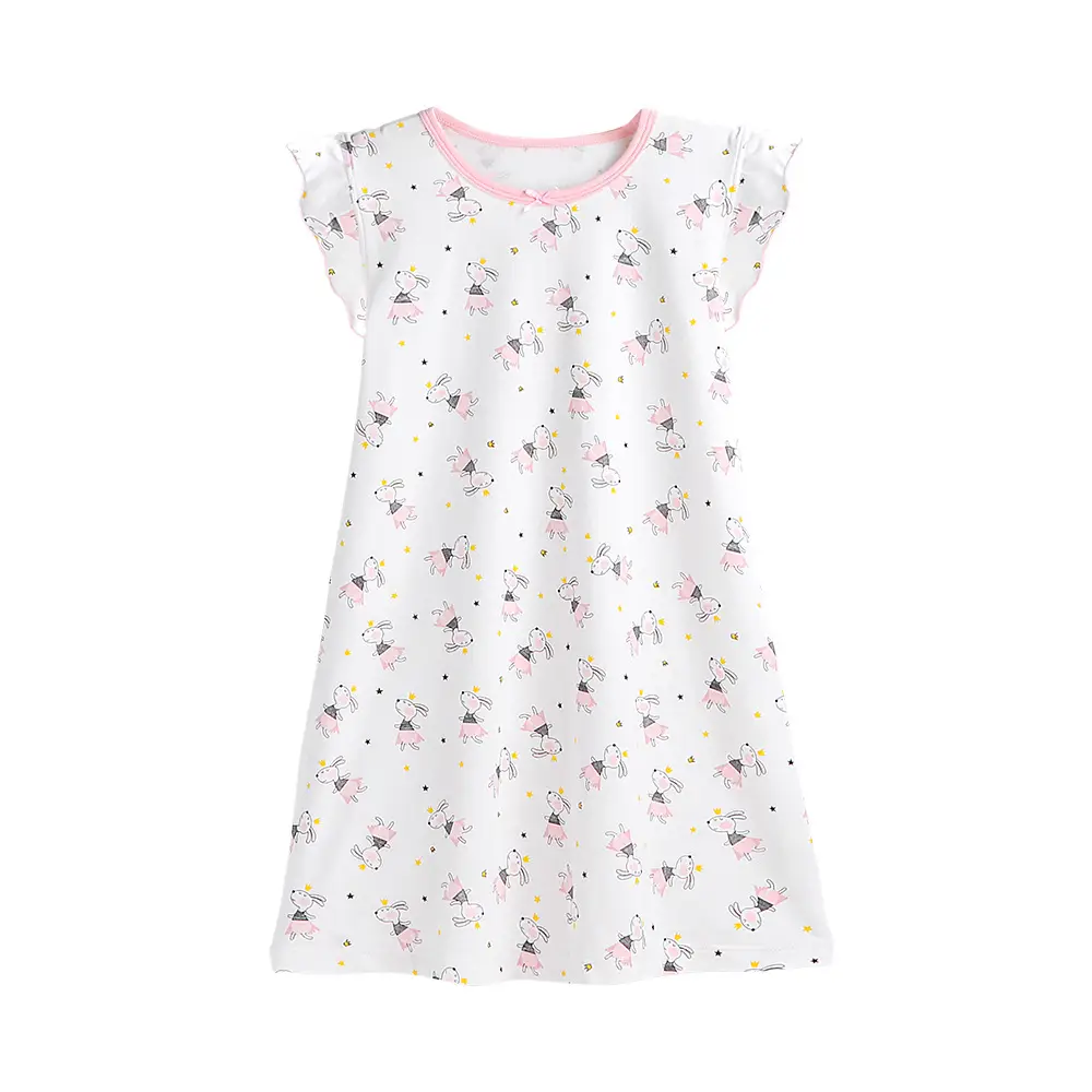 Girls' Striped Nightdress 2024 Summer Small Medium - Image 12