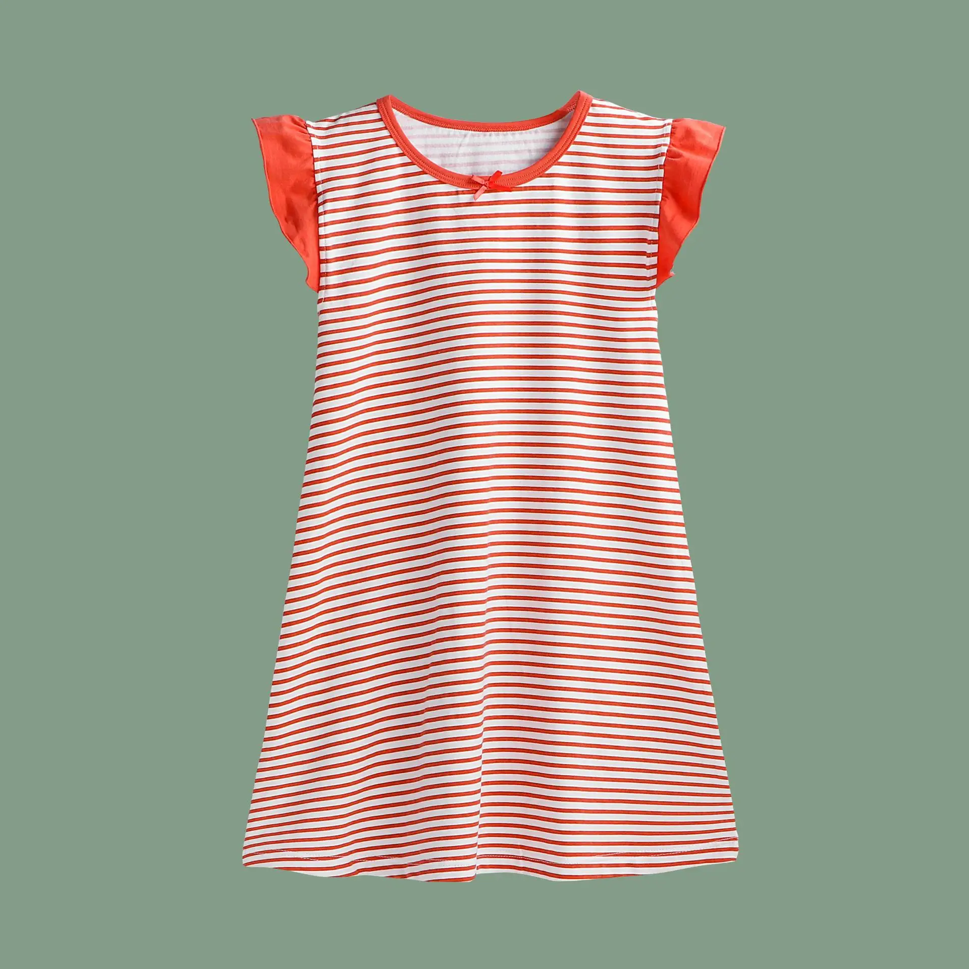 Girls' Striped Nightdress 2024 Summer Small Medium - Image 4