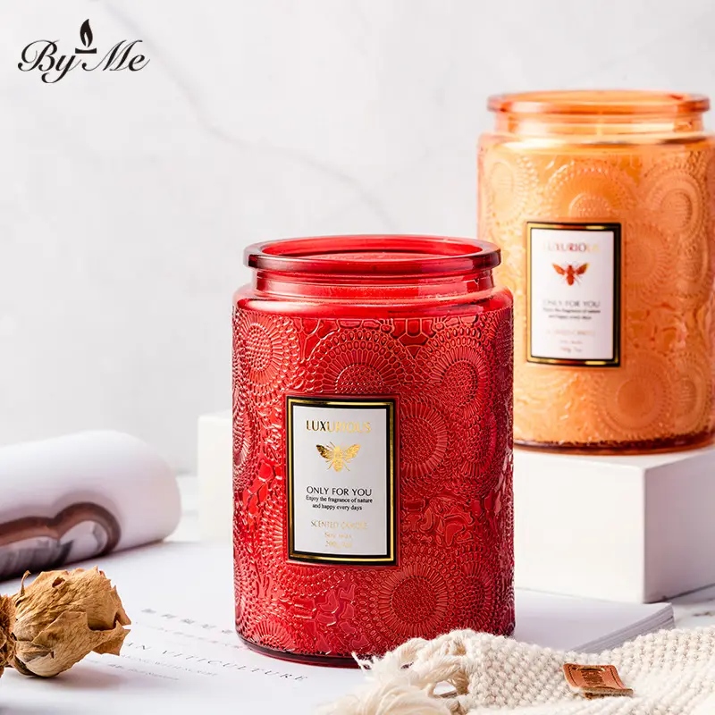 Embossed Aromatherapy Candle Cup, Handmade Soybean Aromatherapy Candle, Smoke-Free High-End Souvenir Aromatherapy Candle, Essential Oil Aromatherapy - Image 21