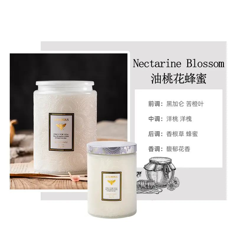 Embossed Aromatherapy Candle Cup, Handmade Soybean Aromatherapy Candle, Smoke-Free High-End Souvenir Aromatherapy Candle, Essential Oil Aromatherapy - Image 14