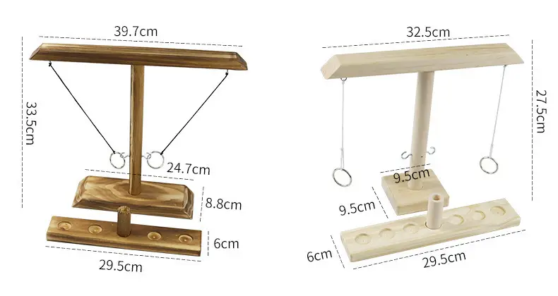 Ring Toss Game Wooden Double Board Toy for Kids — feature 8