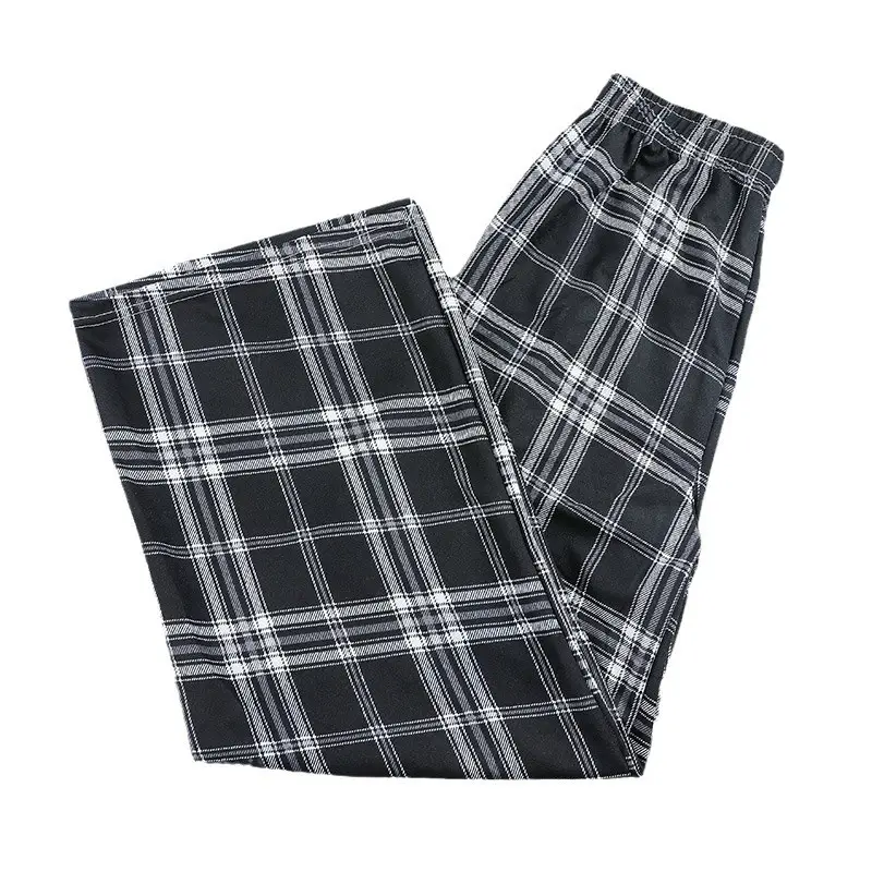 Women Plaid Summer Pants Pink Plaid Wide Leg - Image 20