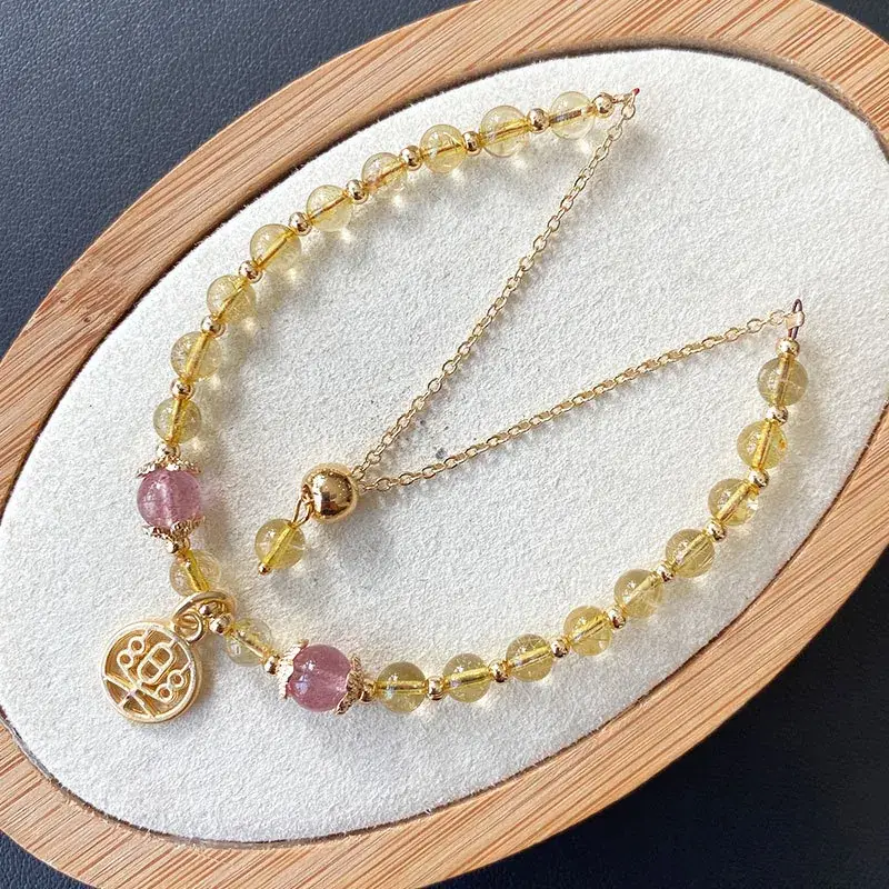 Jingyao Golden Crystal Hair Chains for Women