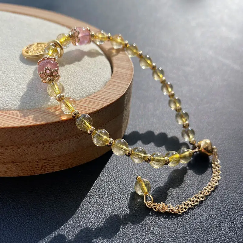 Jingyao Golden Crystal Hair Chains for Women — feature 10