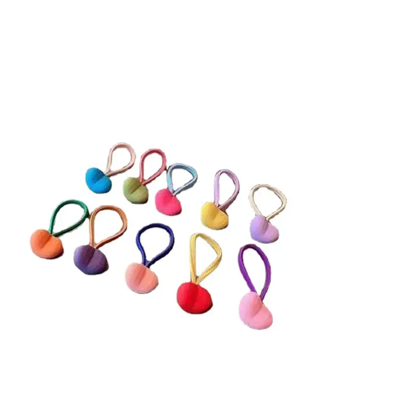 Children's Hair Rings Korea Cute Candy Color Box 10 Small Cartoon Rabbit Love Hair - Image 7