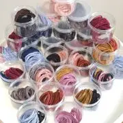 Children's Hair Rings Korea Cute Candy Color Box 10 Small Cartoon Rabbit Love Hair — feature 17