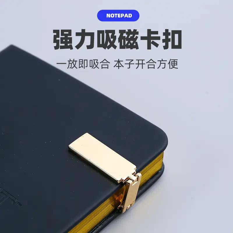 Black Notebook Set with Gold Stamps for Business Use - Image 5