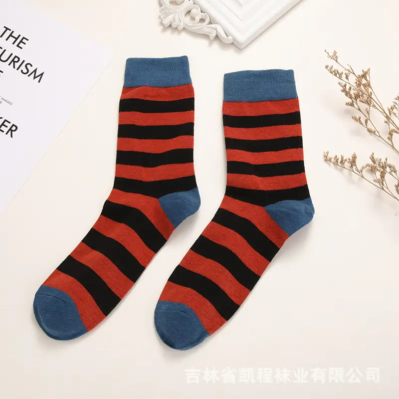 Cross-Border Men's Socks, European and American Style, Personalized Creative Cartoon Men's Socks, Casual Colorful Leather Shoe Factory Men's Socks Wholesale