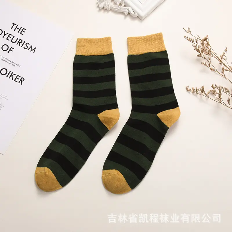 Cross-Border Men's Socks, European and American Style, Personalized Creative Cartoon Men's Socks, Casual Colorful Leather Shoe Factory Men's Socks Wholesale