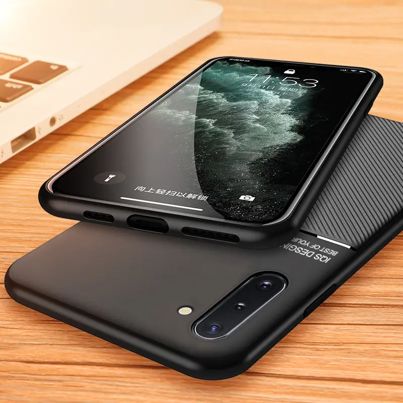 Silicone Phone Case Dark Green Magnetic Protection